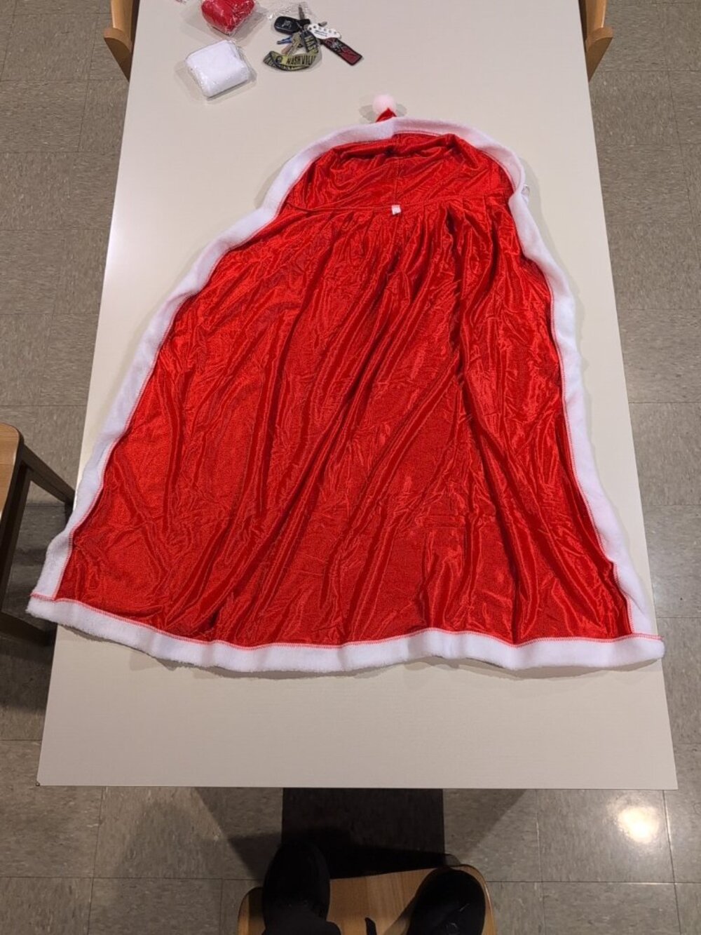 Xuhal Costume Women's One Size Red White Christmas Elf Outfit Accessories NWOT - Picture 5 of 12